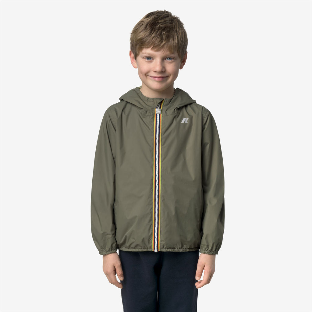 Jackets_Boy_P. JAKE PLUS.2 DOUBLE_Short_GREEN - LIME JACQUARD - Green Lichen - Green Dk Lime - Commercial 4