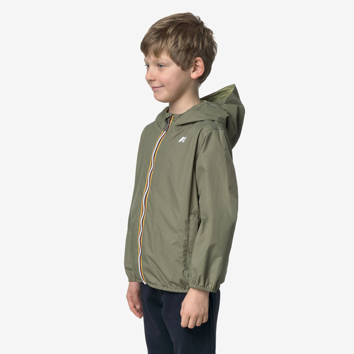 P. JAKE PLUS.2 DOUBLE Chaquetas Corto Niño GREEN-LIME JACQUARD-Green Lichen-Green Dk Lime 2