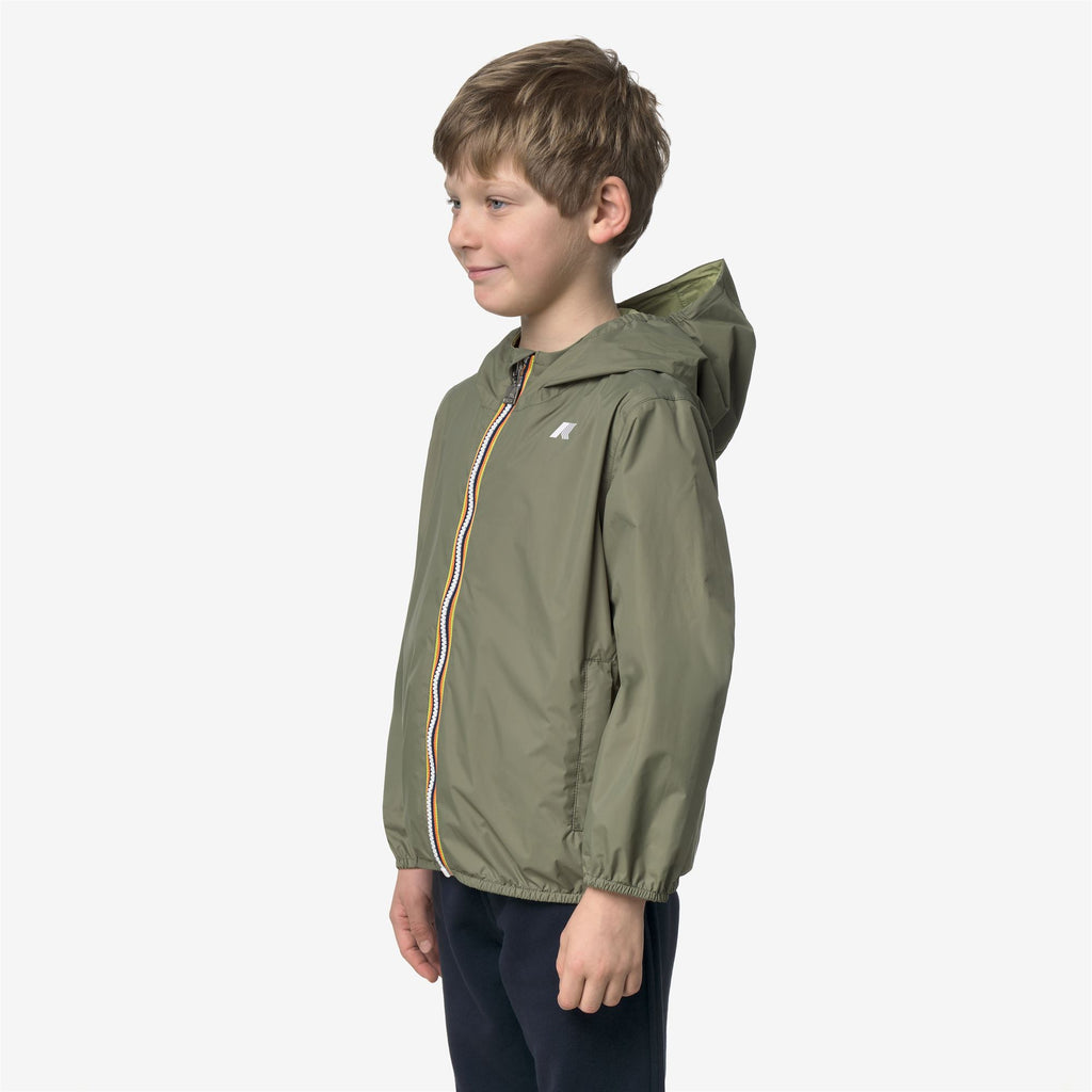 Jackets_Boy_P. JAKE PLUS.2 DOUBLE_Short_GREEN - LIME JACQUARD - Green Lichen - Green Dk Lime - Commercial 5