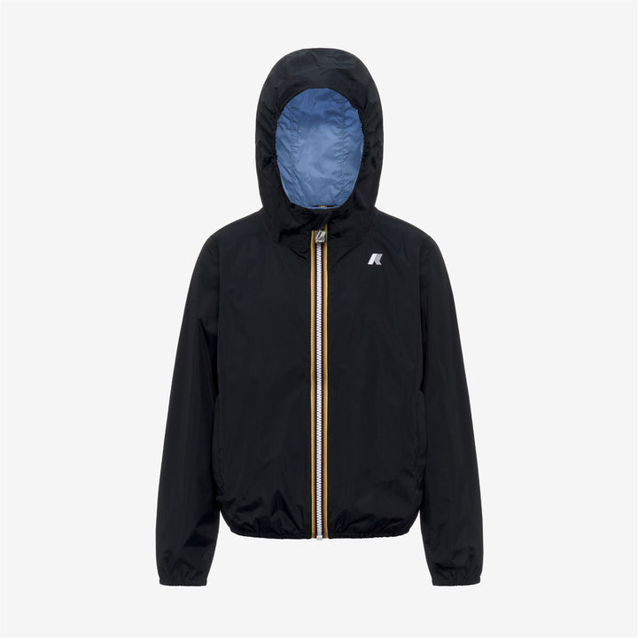 P. JAKE PLUS.2 DOUBLE Giacche Breve Ragazzo Black Pure-Blue Cielo 5