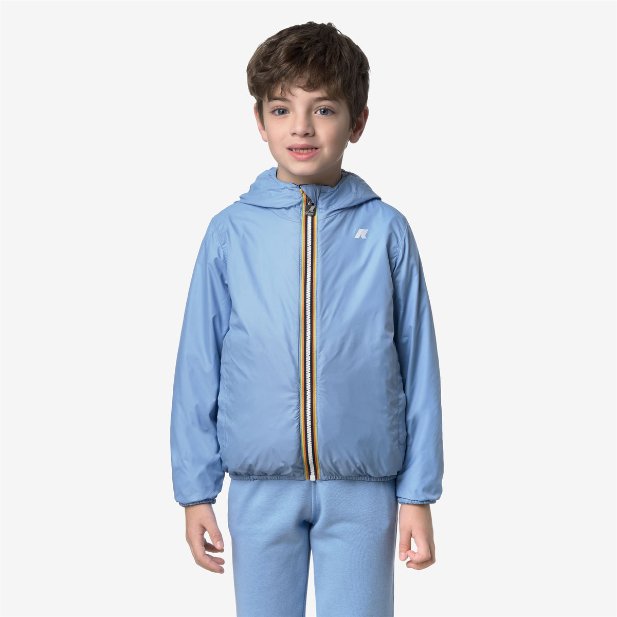 Jackets_Boy_P. JAKE PLUS.2 DOUBLE_Short_Black Pure - Blue Cielo - Commercial 4