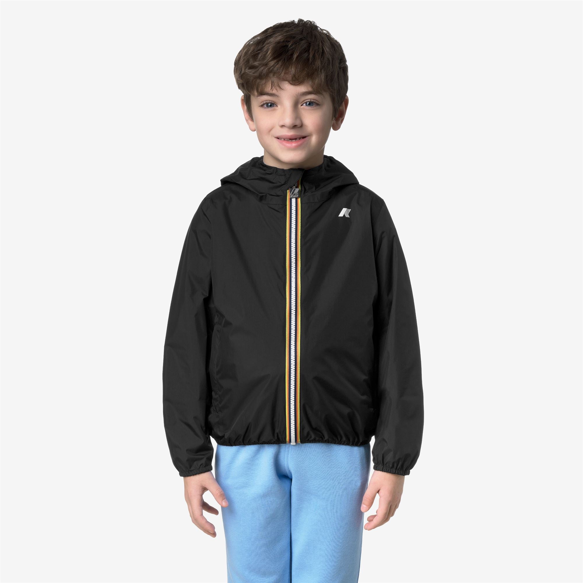 Jackets_Boy_P. JAKE PLUS.2 DOUBLE_Short_Black Pure - Blue Cielo - Commercial 7