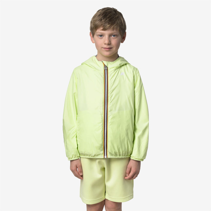 P. JAKE PLUS.2 DOUBLE Chaquetas Corto Niño Grey Frost-Yellow Lime 4