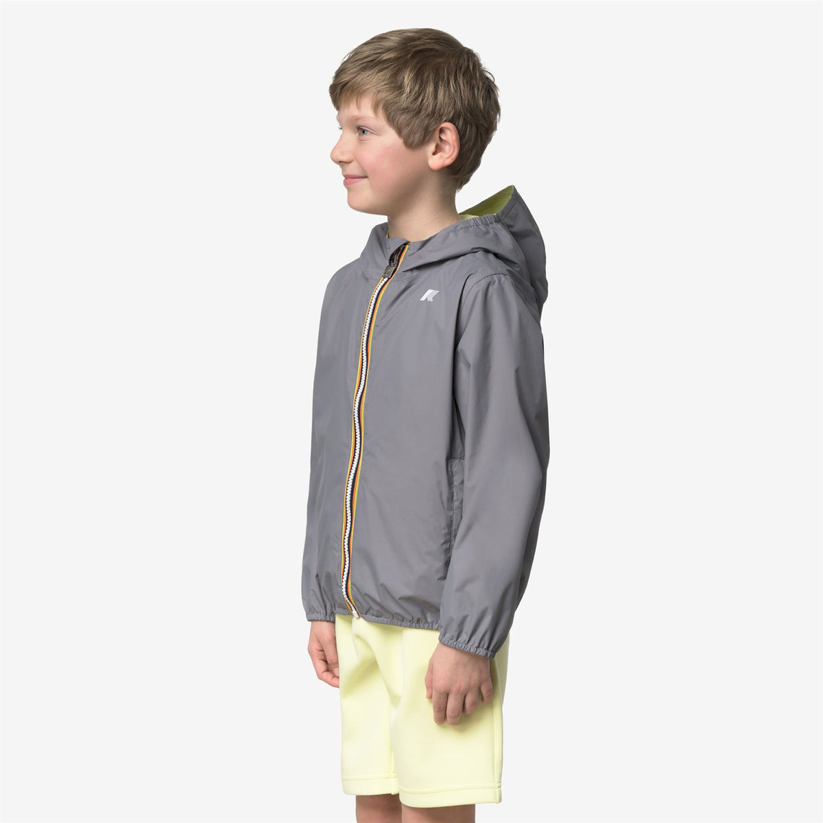 Jackets_Boy_P. JAKE PLUS.2 DOUBLE_Short_Grey Frost - Yellow Lime - Commercial 5