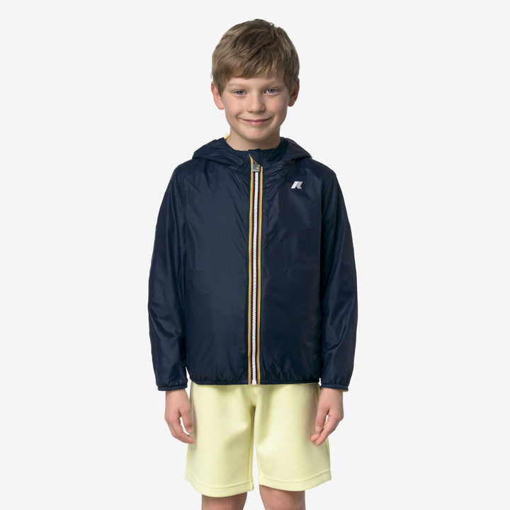 P. JAKE PLUS.2 DOUBLE Chaquetas Corto Niño Yellow Lime-Blue Insignia 4