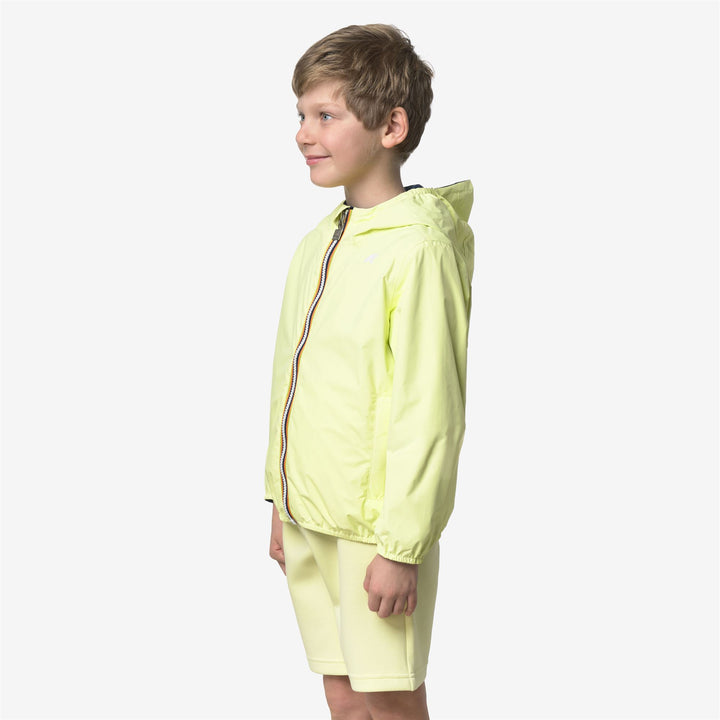 P. JAKE PLUS.2 DOUBLE Chaquetas Corto Niño Yellow Lime-Blue Insignia 2