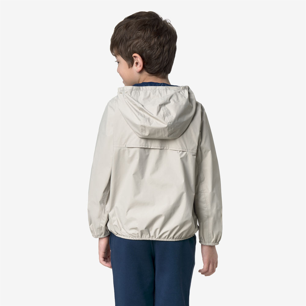 P. JAKE PLUS.2 DOUBLE Giacche Breve Ragazzo BEIGE LT-Blue Insignia 02
