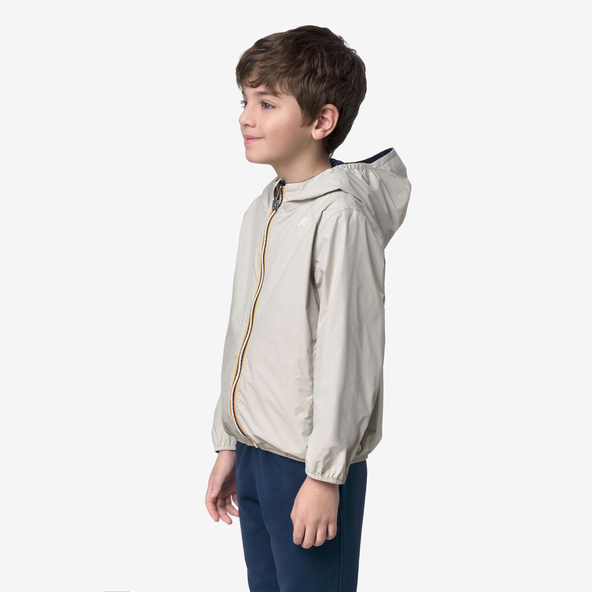 Jackets_Boy_P. JAKE PLUS.2 DOUBLE_Short_BEIGE LT - Blue Insignia - Commercial 5