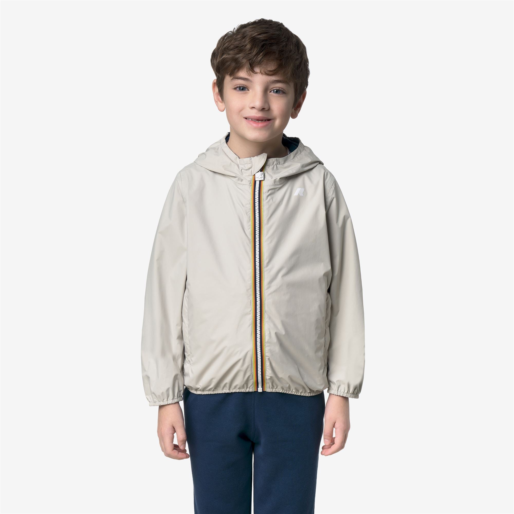Jackets_Boy_P. JAKE PLUS.2 DOUBLE_Short_BEIGE LT - Blue Insignia - Commercial 4