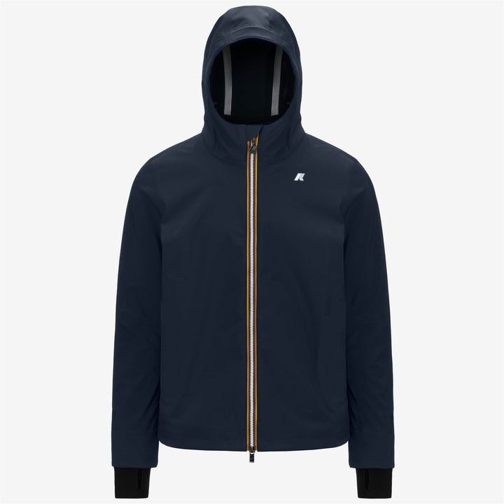 Blue Men's Urban Short Jacket with Three-Layer Water Resistance 5