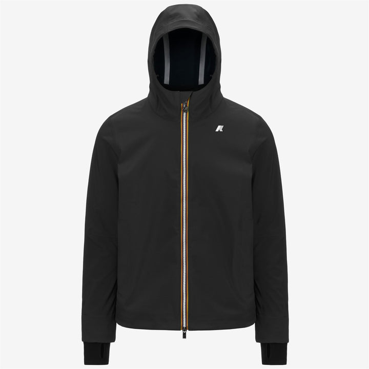 Black Blue Men's Urban Waterproof Short Jacket with Fleece Lining 5