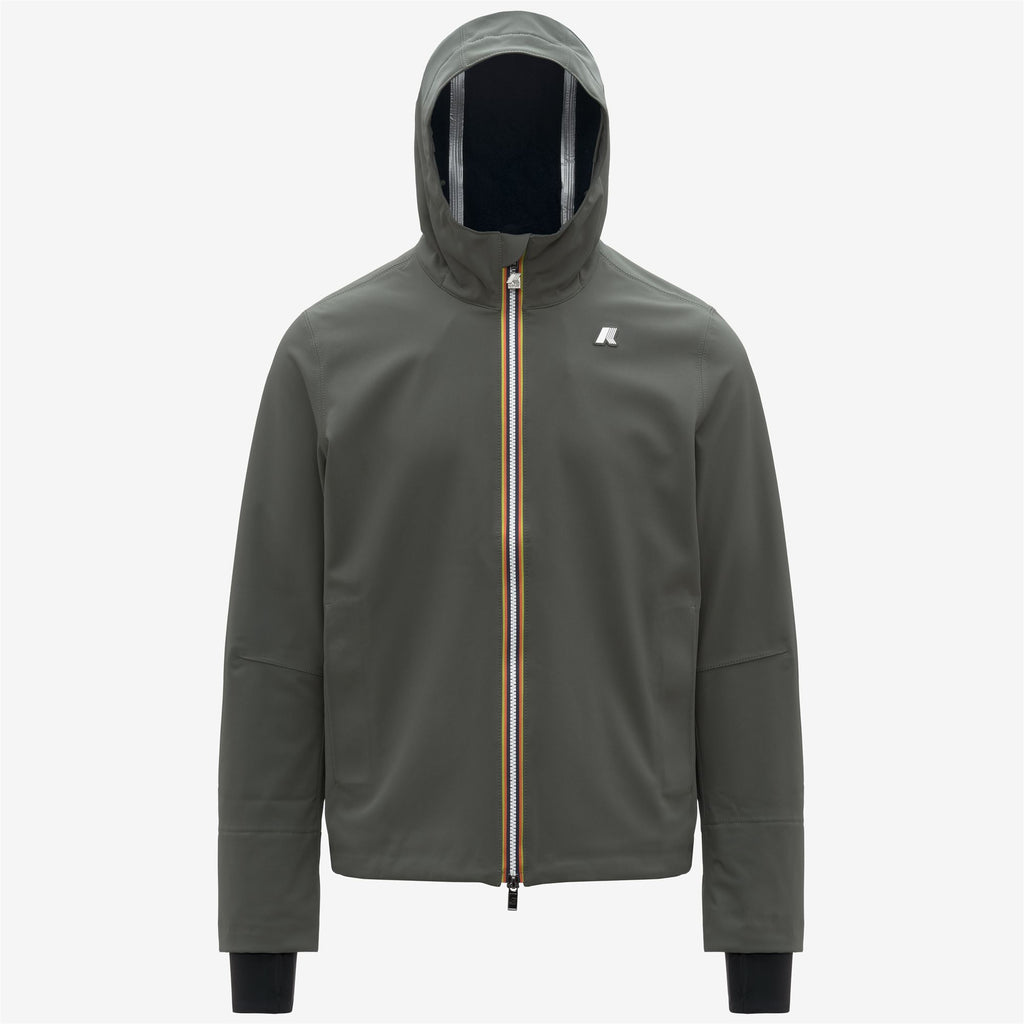 Jackets_MAN_JACKO BONDED_Short_GREEN BLACKISH  - Blue Depth - Commercial 1