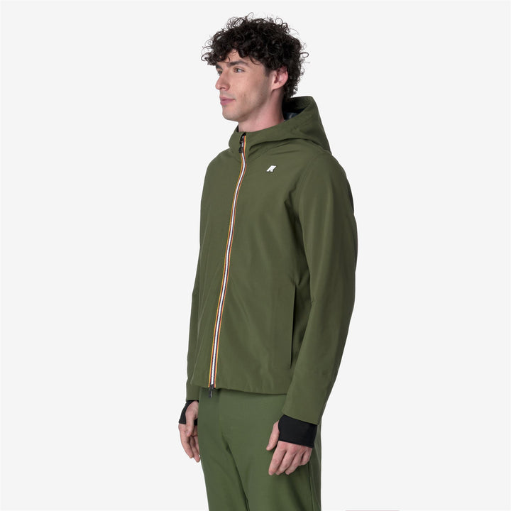 Chaqueta corta urbana para hombre C-Blue Green con resistencia al agua 4