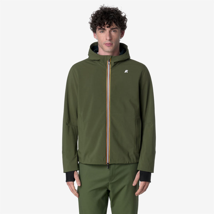 Chaqueta corta urbana para hombre C-Blue Green con resistencia al agua 3