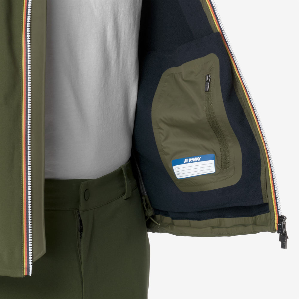 Chaqueta corta urbana para hombre C-Blue Green con resistencia al agua 02