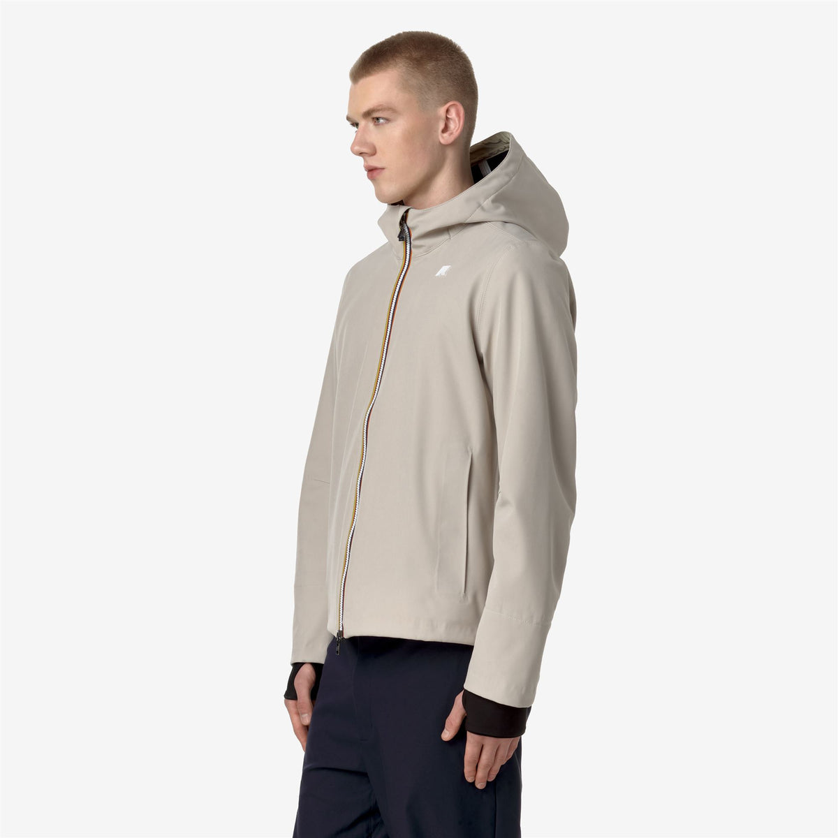Jackets_MAN_JACKO BONDED_Short_Beige G-Blue D - Beige Grey - Blue Depth - Commercial 5