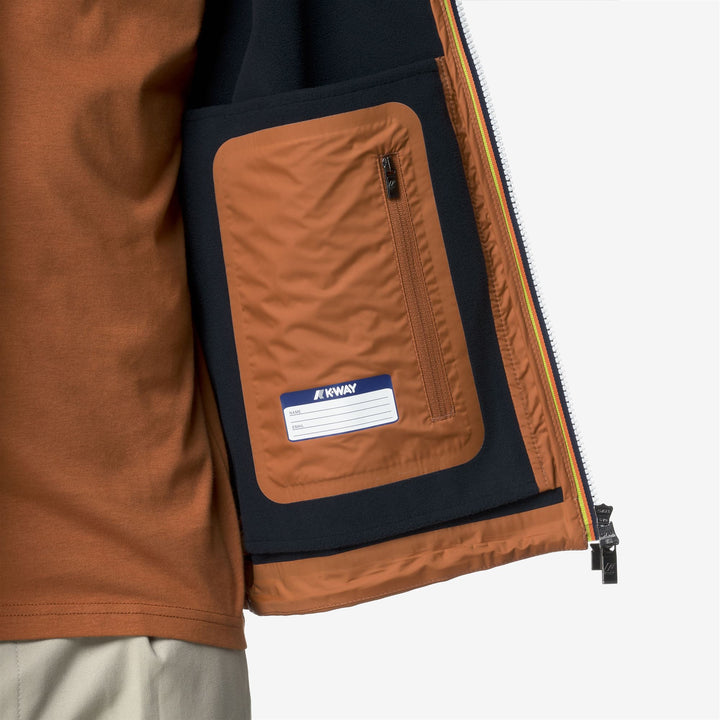 Chaqueta urbana corta naranja para hombre con resistencia al agua 2