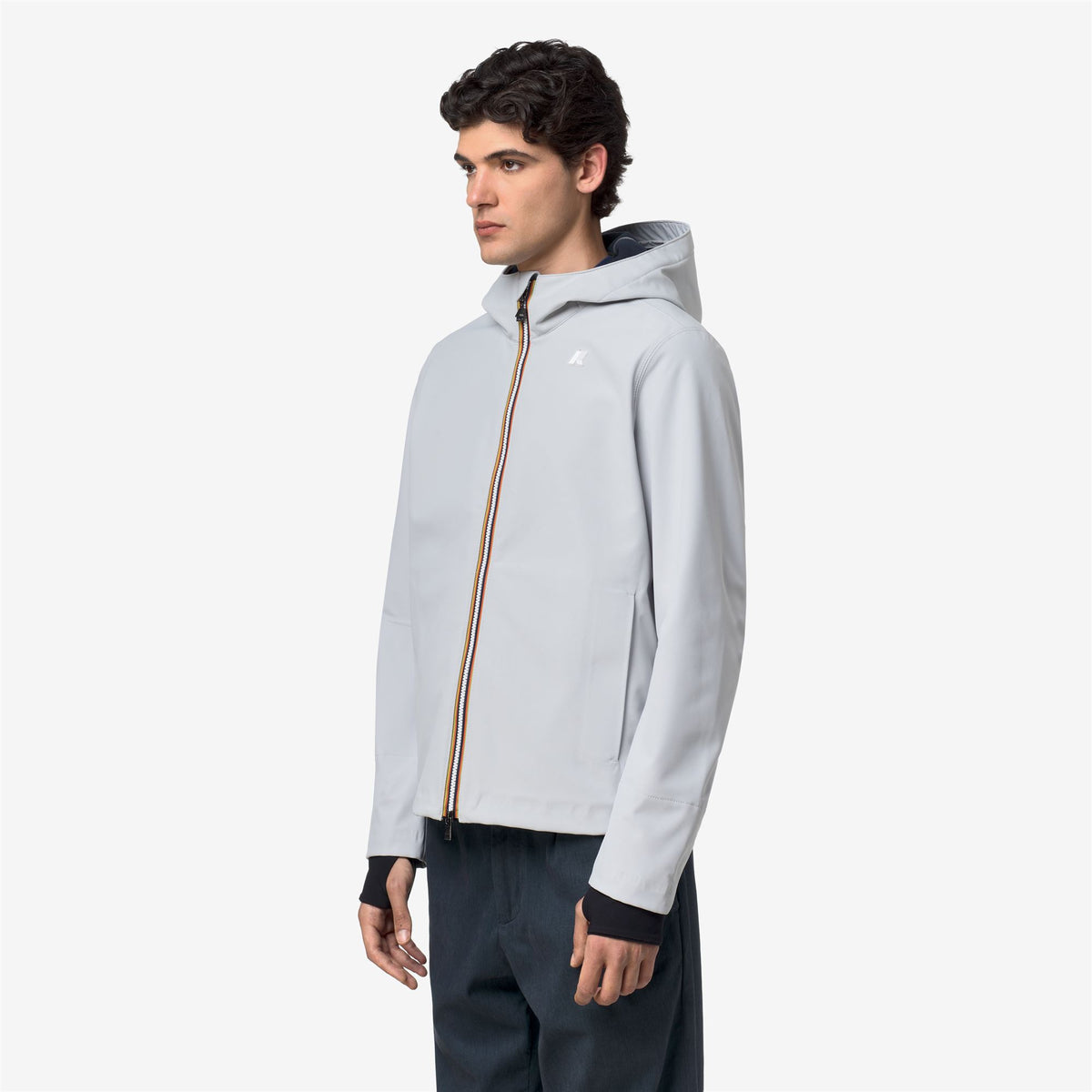 Jackets_Man_JACKO BONDED_Short_Grey Ash - Blue Depth - Commercial 5