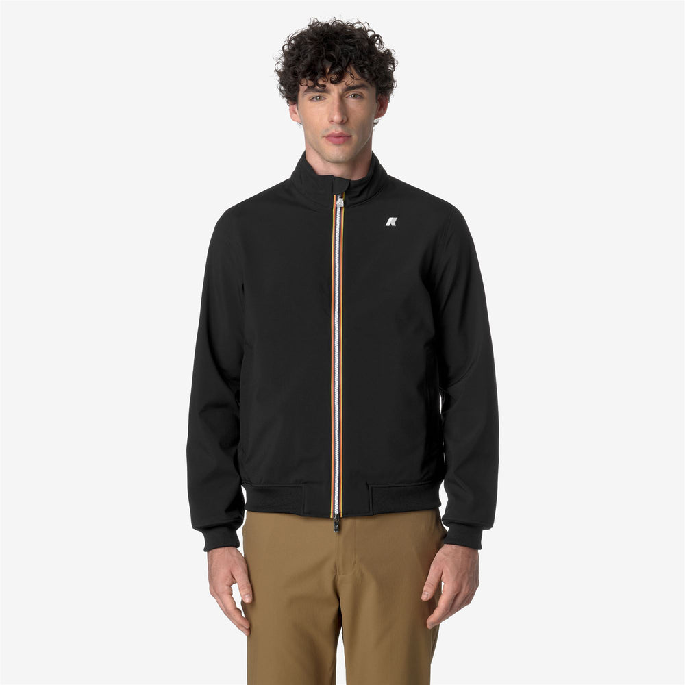 Black Grey Men's Casual Slim Fit Waterproof Jacket 02