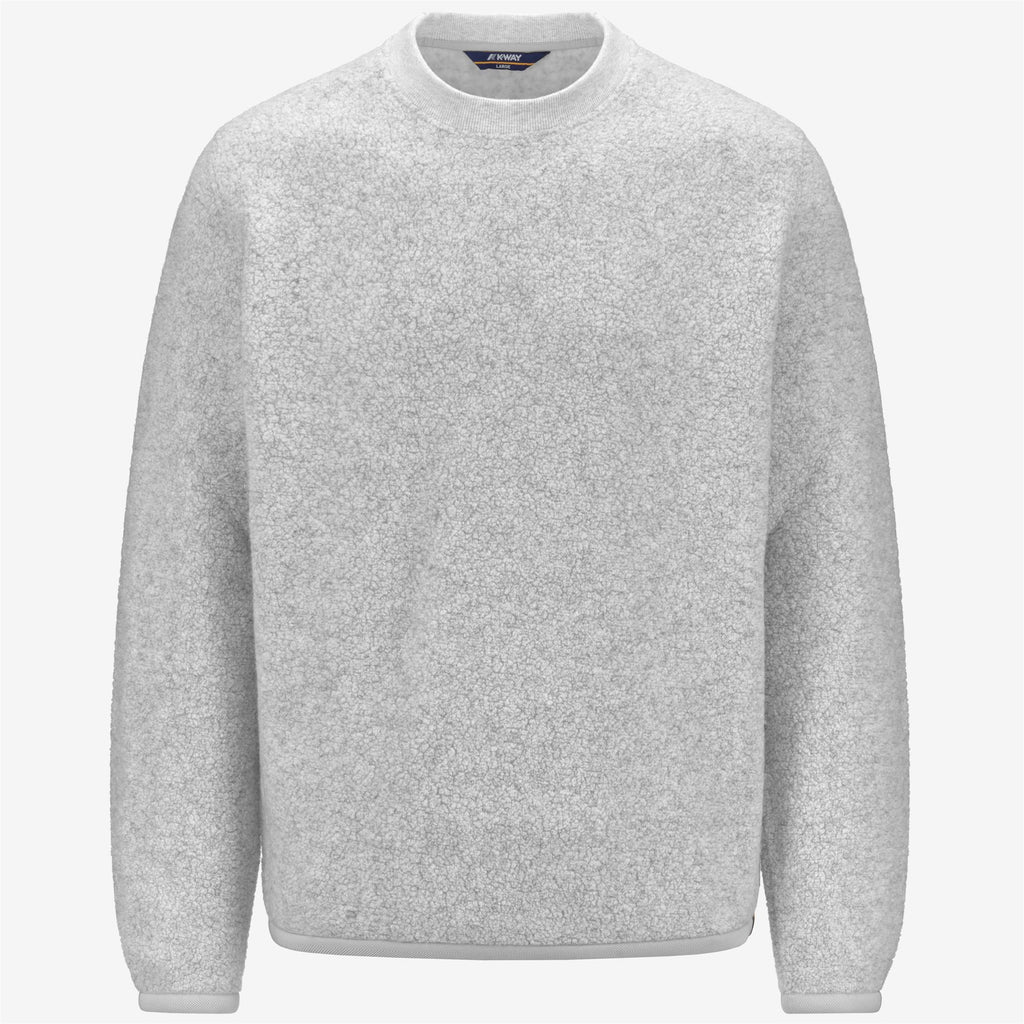 Fleece_MAN_EROUND WOOL FLEECE_Pull Over_Lt grey mel - Grey Mid - Commercial 1