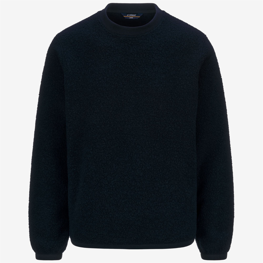 Fleece_MAN_EROUND WOOL FLEECE_Pull Over_Blue Depth - Commercial 1