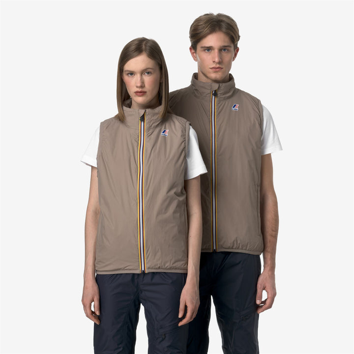 Giacca gilet imbottita ripiegabile unisex beige 3