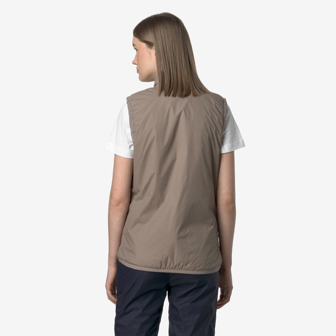 Giacca gilet imbottita ripiegabile unisex beige main