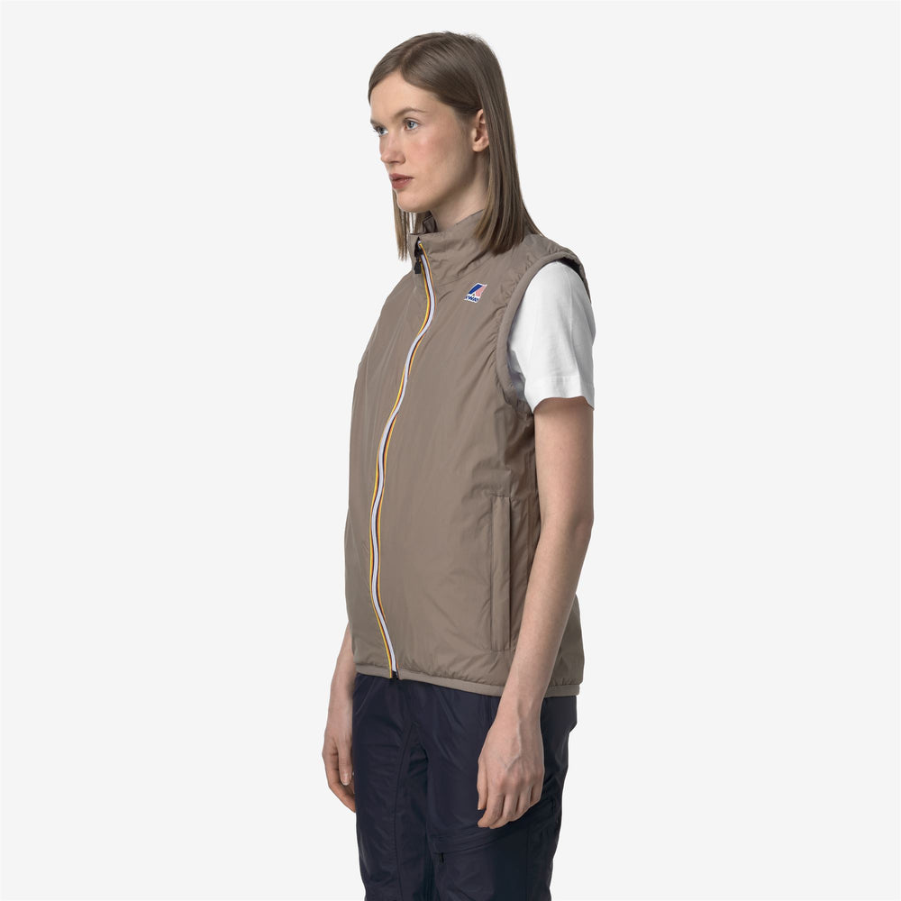 Chaqueta aislante unisex beige plegable 02