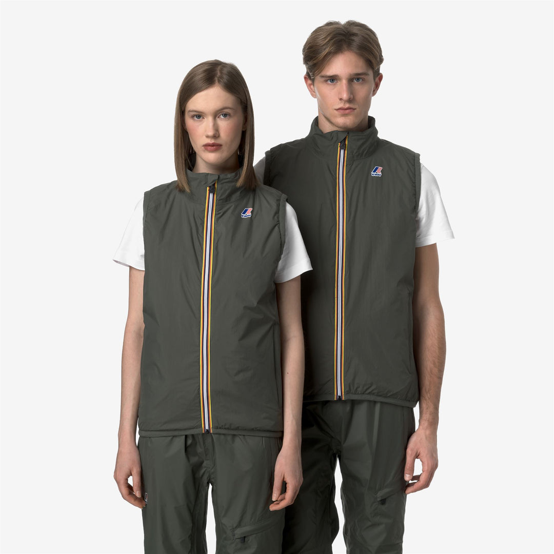 Gilet Termico Pieghevole Unisex Verde Scuro con Materiali Riciclati main