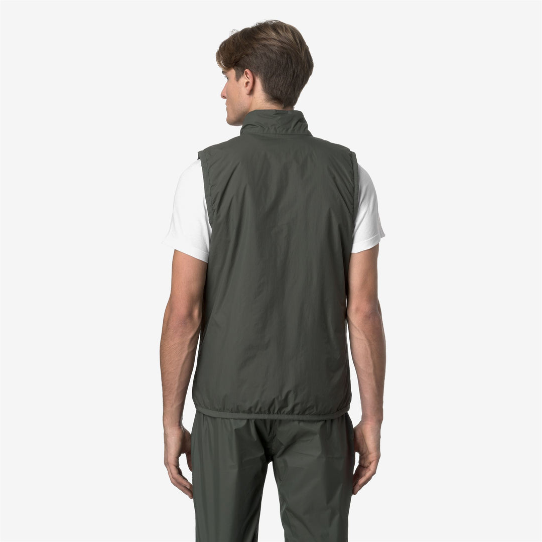 Gilet Termico Pieghevole Unisex Verde Scuro con Materiali Riciclati main