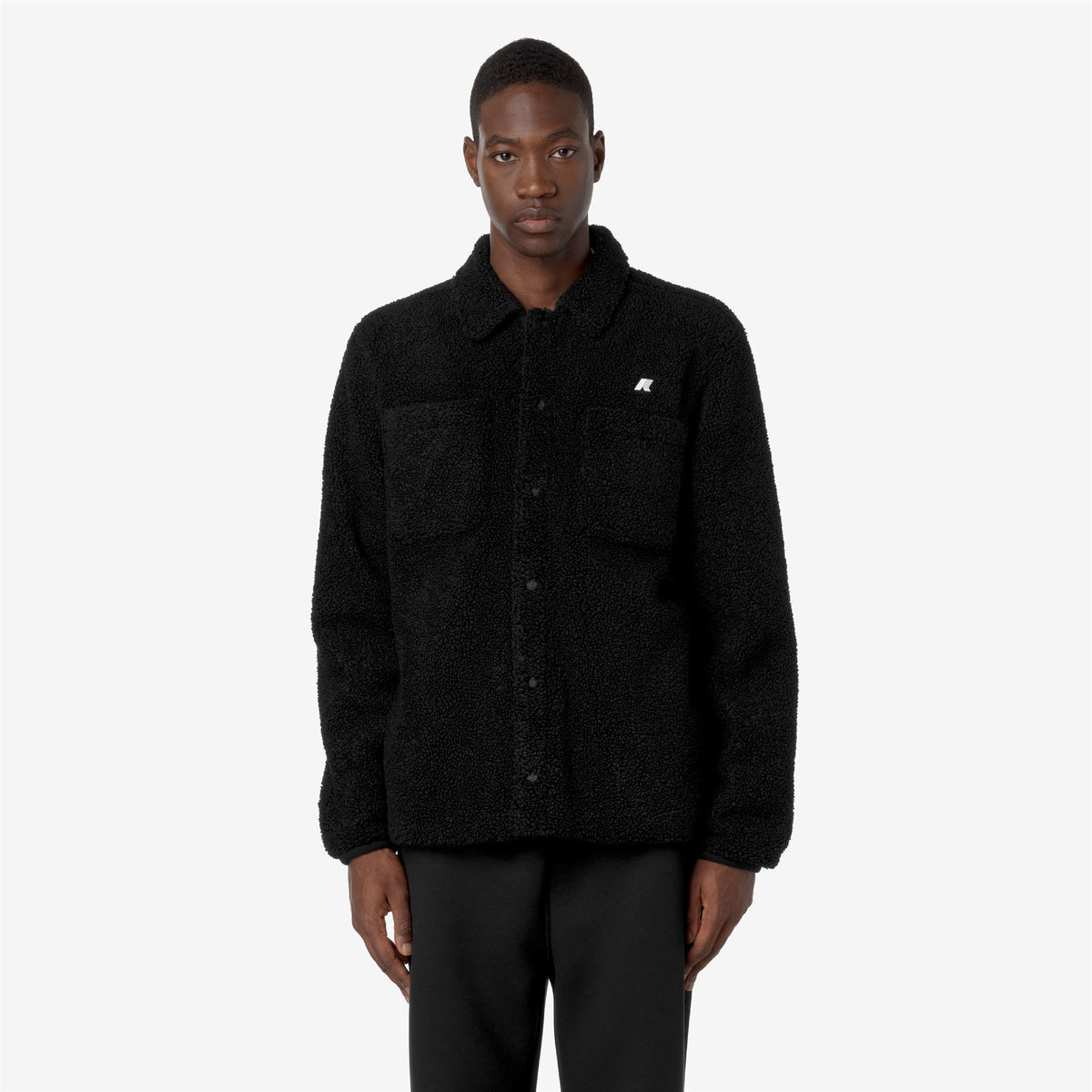 Fleece_MAN_CAMERON SHERPA POLAR_Jacket_Black P-Black P - Commercial 4