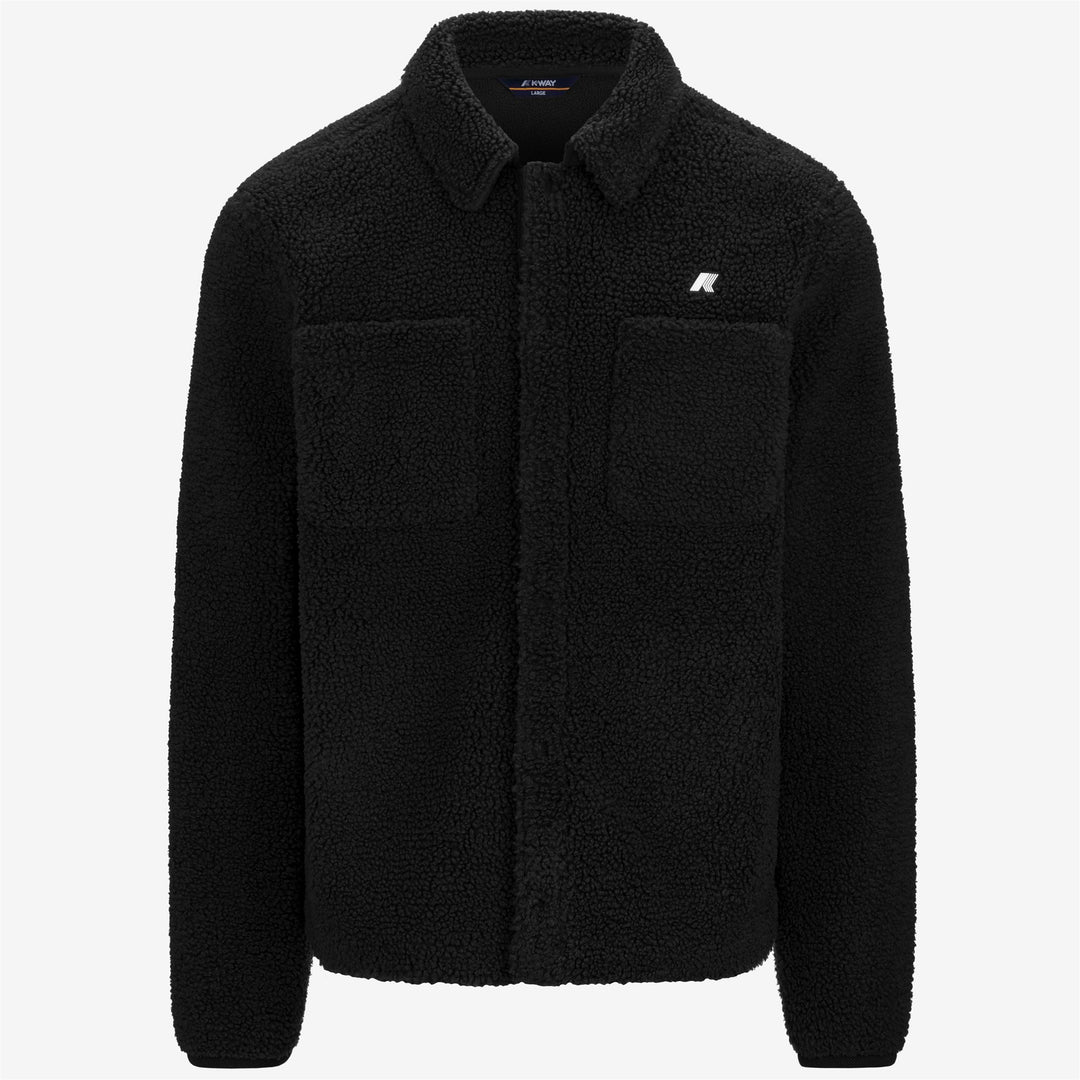 Grey Black Men's Reversible Sherpa Fleece Jacket for Warmth 01