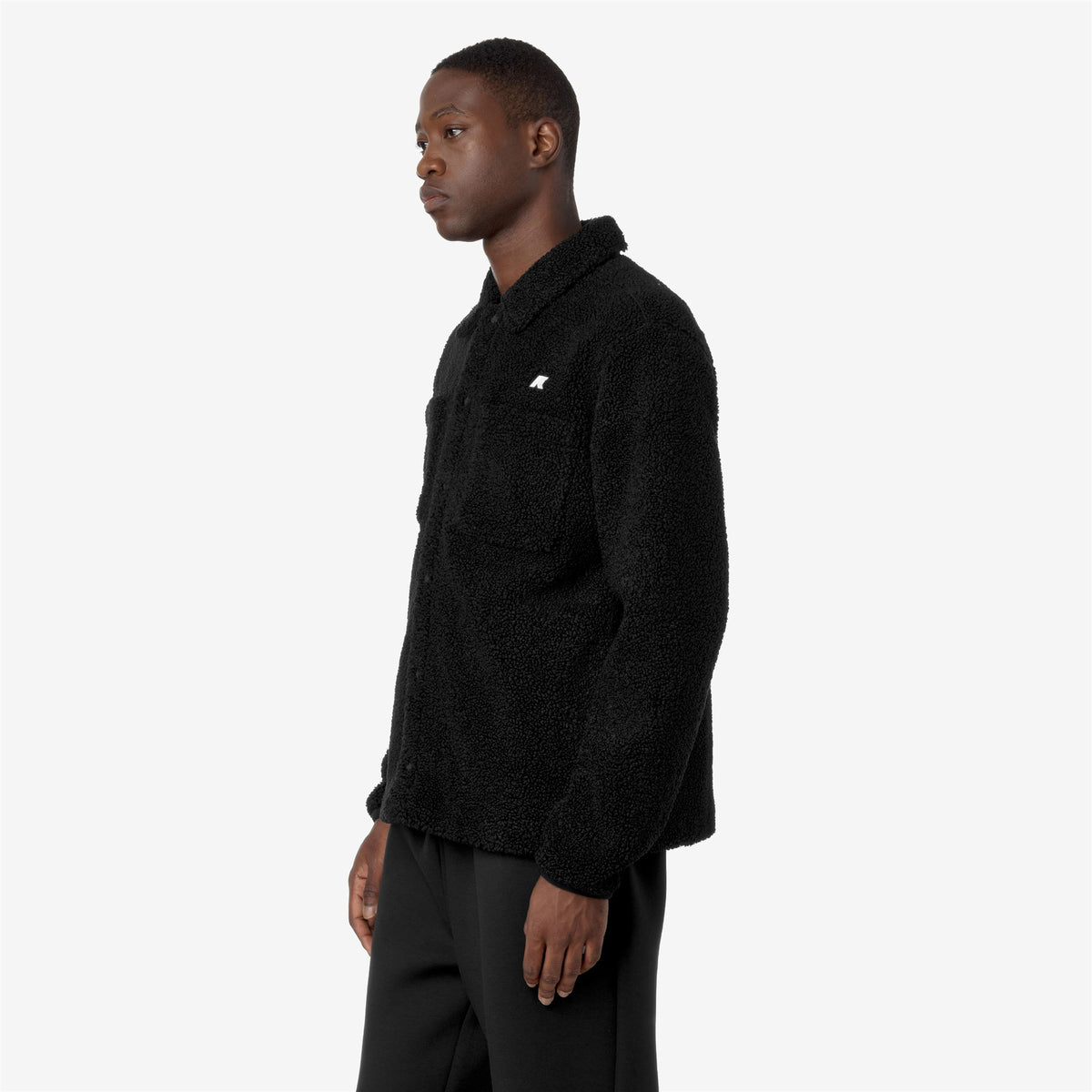 Fleece_MAN_CAMERON SHERPA POLAR_Jacket_Black P-Black P - Commercial 5