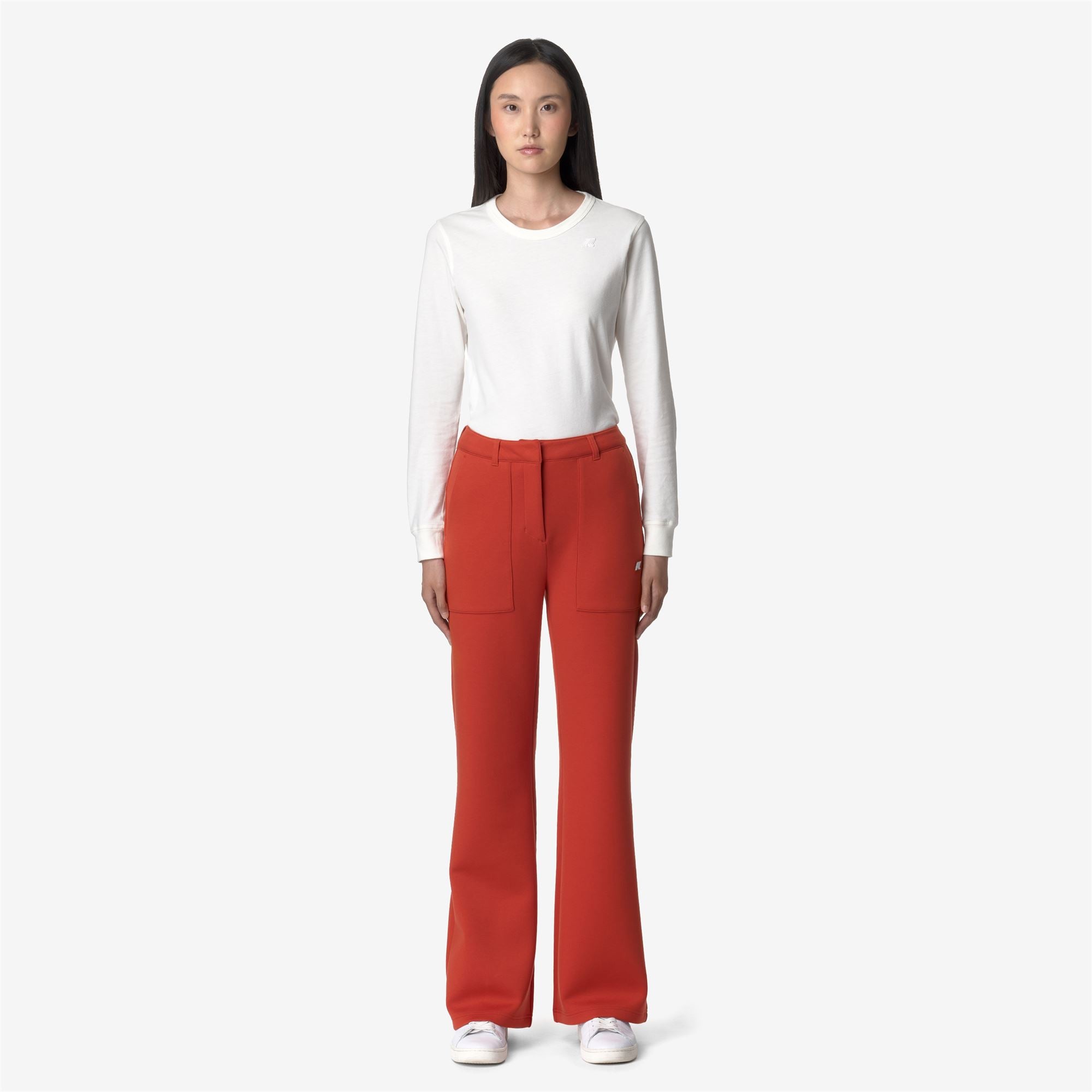Pants_WOMAN_JANINNE LIGHT SPACER_Sport Trousers_Red Pompeian - Commercial 4