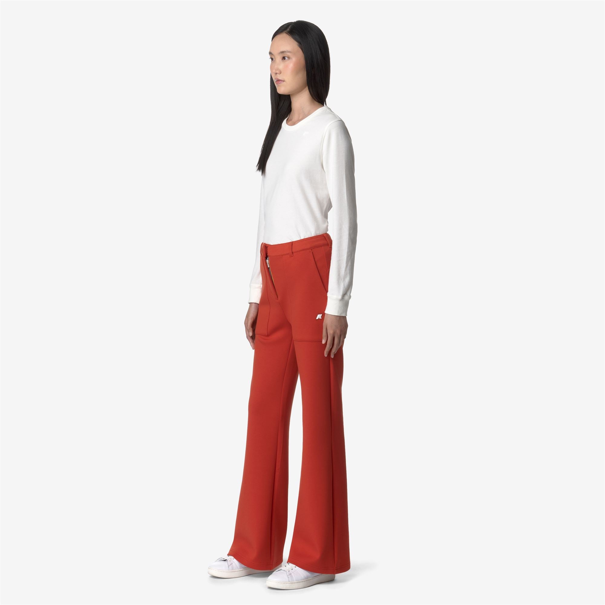 Pants_WOMAN_JANINNE LIGHT SPACER_Sport Trousers_Red Pompeian - Commercial 5