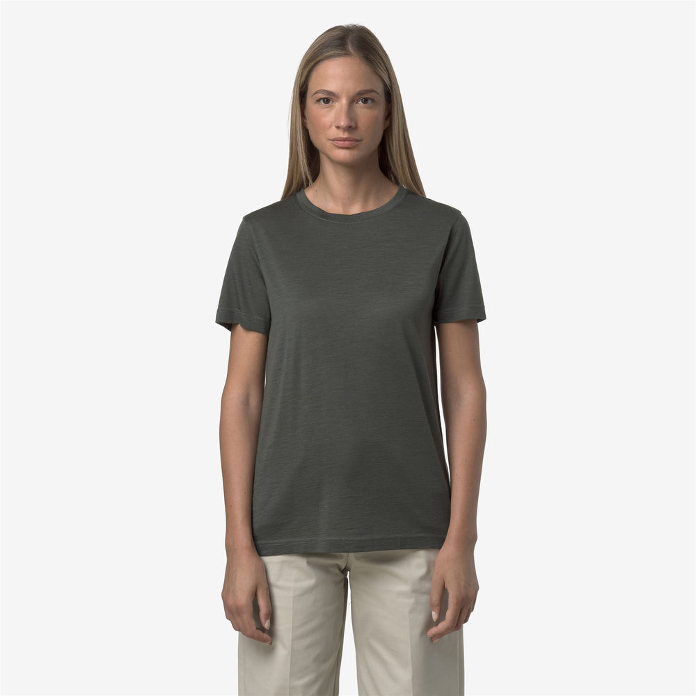 Dark green Unisex Merino Wool Blend Pull Over with Ribbed Neck 02