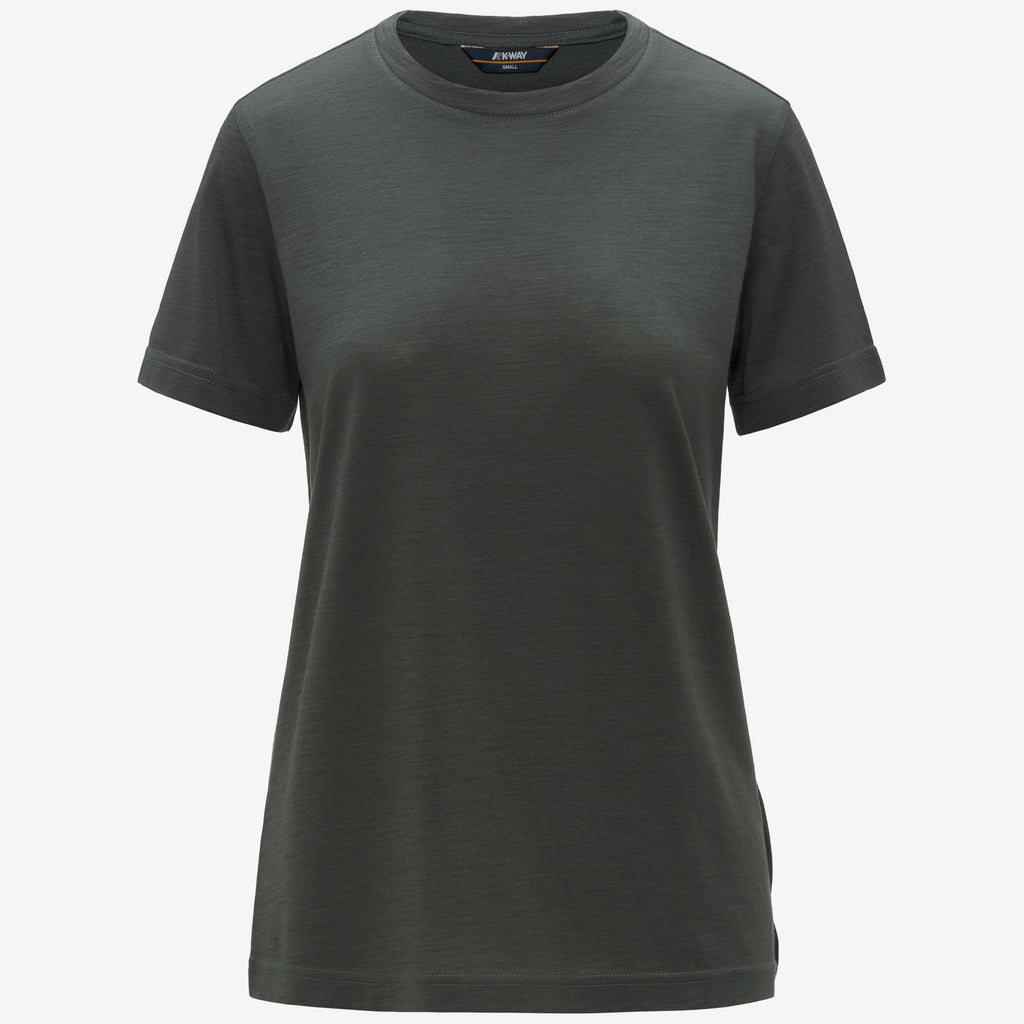 Knitwear_UNISEX_COMBE WOOL BLEND_Pull Over_GREEN BLACKISH - Commercial 1