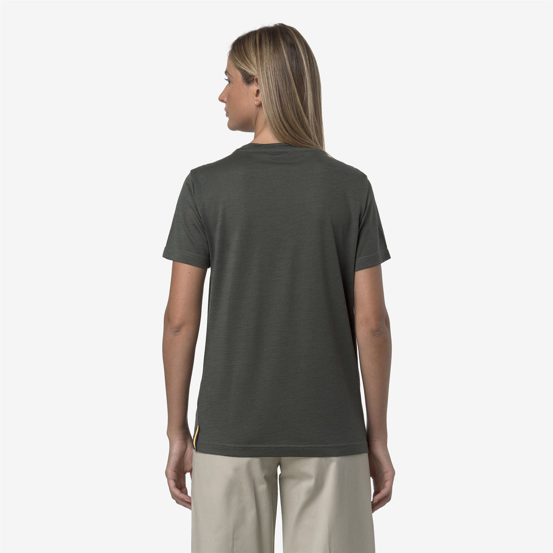 Suéter unisex de mezcla de lana merino verde oscuro con cuello acanalado main