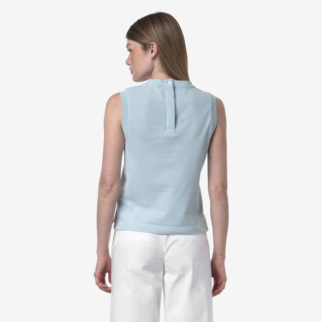 Baby Blue Women's Sleeveless Sporty T-Shirt for City Wear main