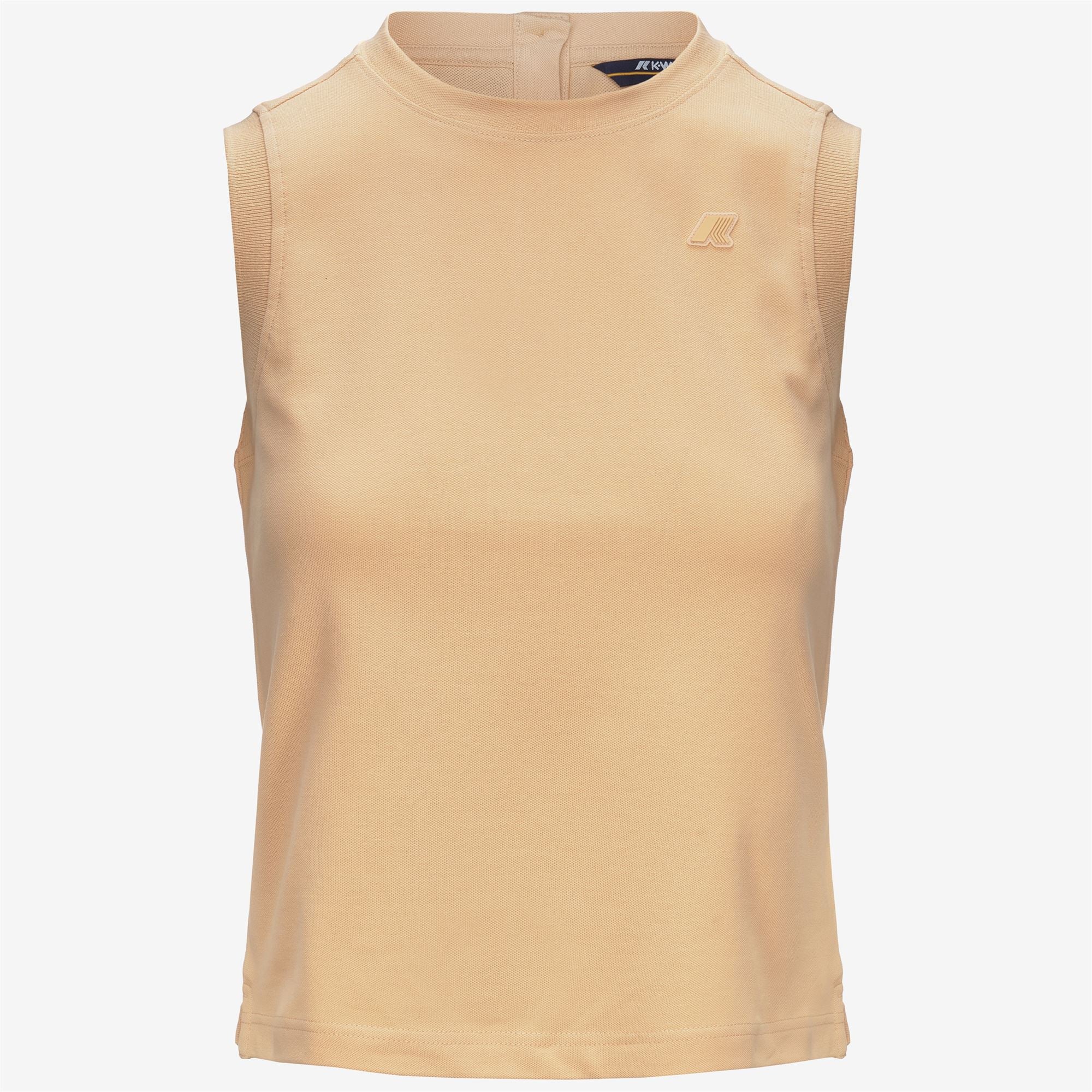 T-Shirts & Top_WOMAN_MOSA PIQUE_T-Shirt_Beige Sheepskin - Commercial 1