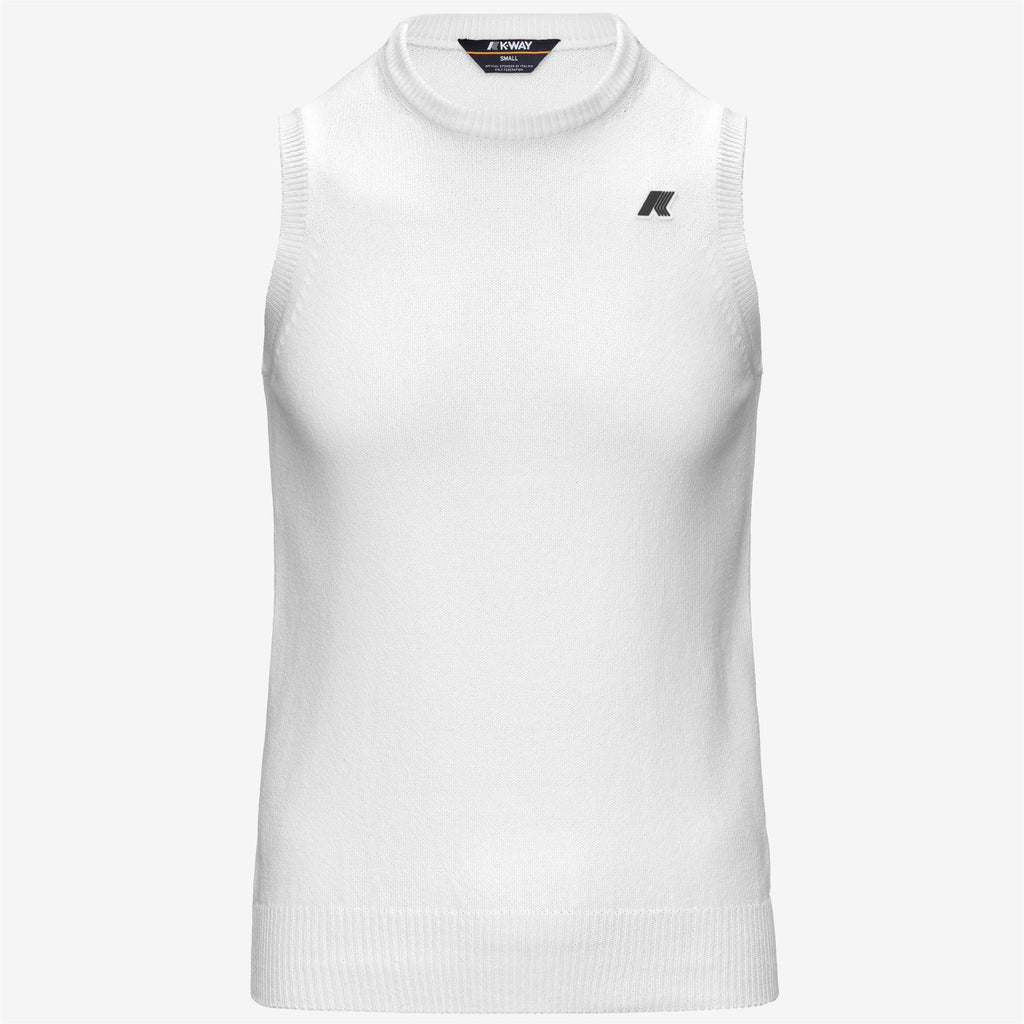 Knitwear_Unisex_JEANO MIX COTTON GOLF_Vest_White - Commercial 1