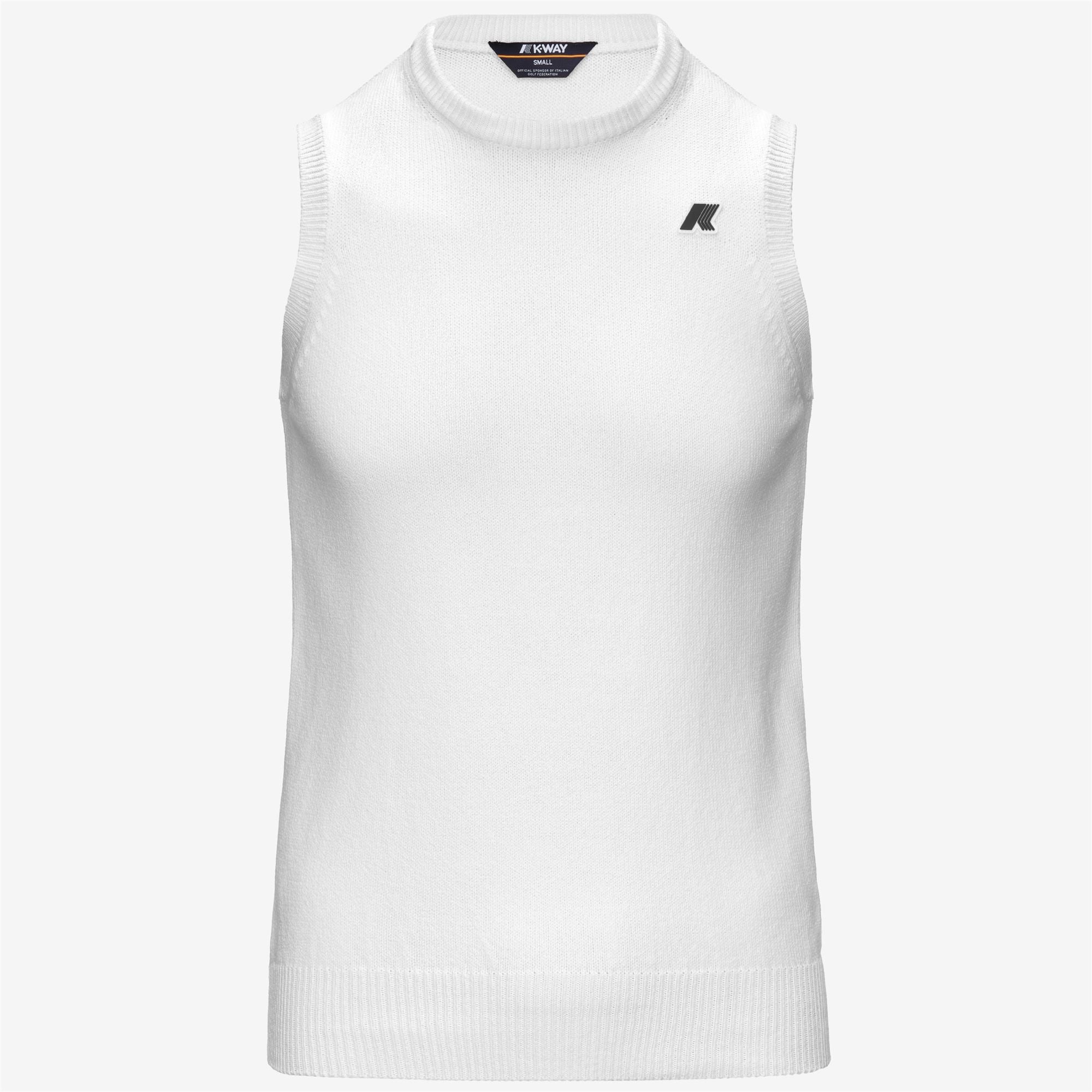 Knitwear_Unisex_JEANO MIX COTTON GOLF_Vest_White - Commercial 1