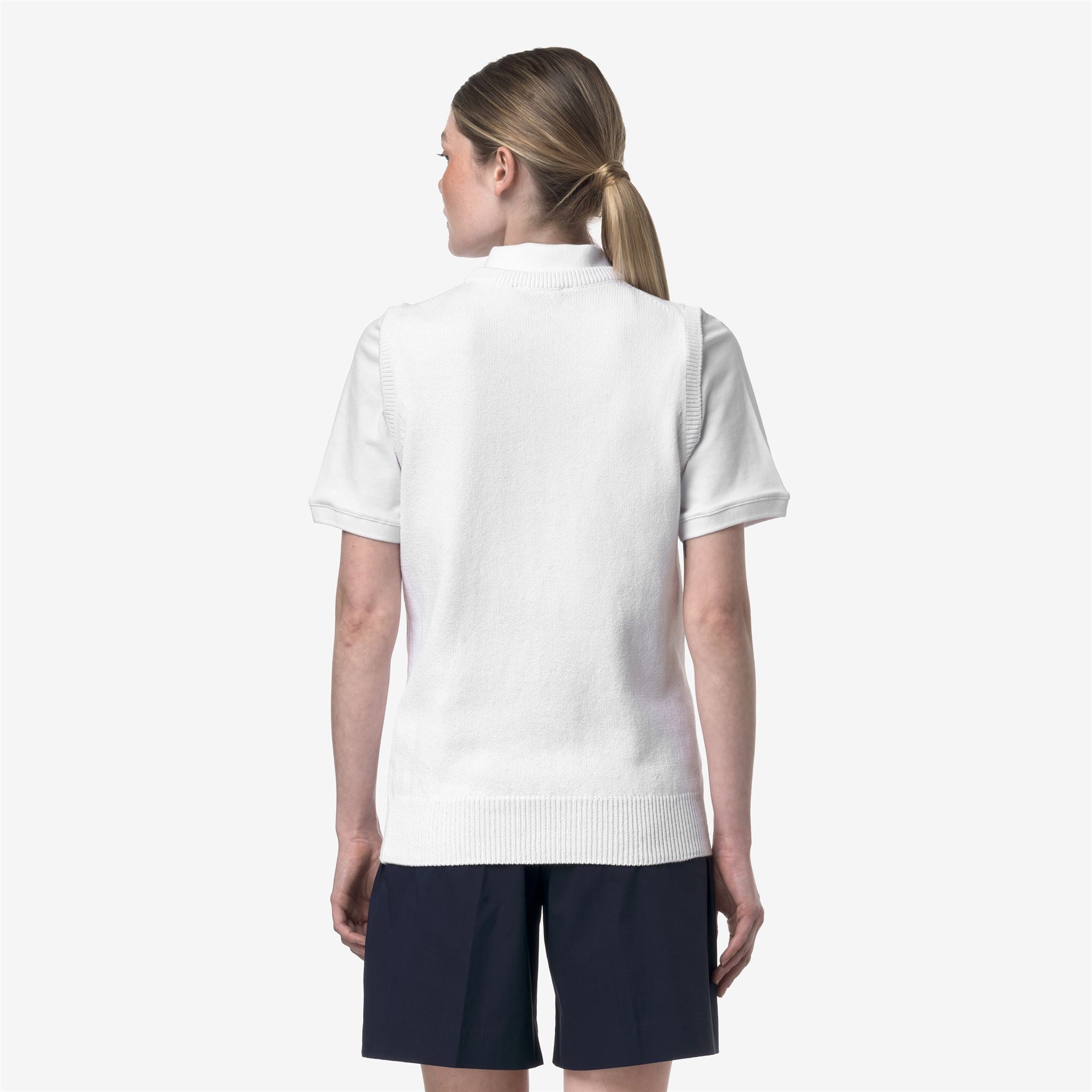 Knitwear_UNISEX_JEANO MIX COTTON GOLF_Vest_White Bright - Commercial 6