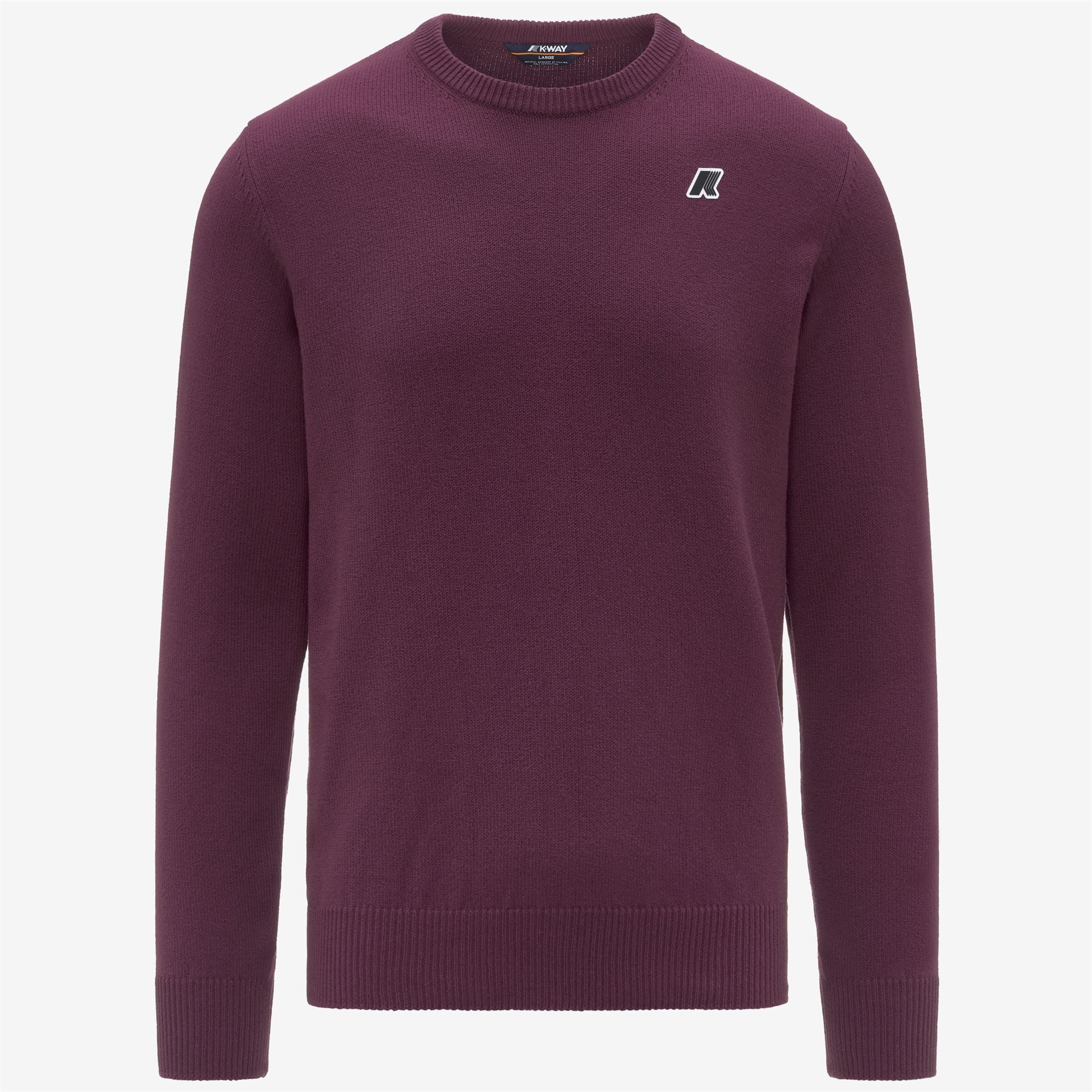 Knitwear_Man_SEBASTIEN MIX COTTON GOLF_Pull Over_Violet Mauve Wine - Commercial 1