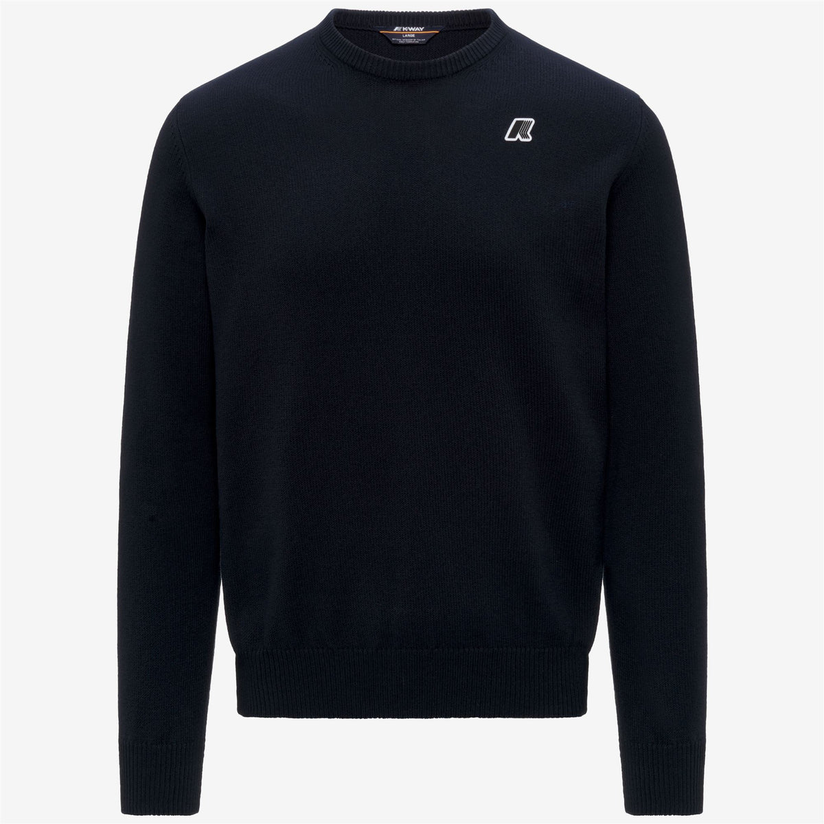 Knitwear_Man_SEBASTIEN MIX COTTON GOLF_Pull Over_Blue Depth BW - Commercial 1