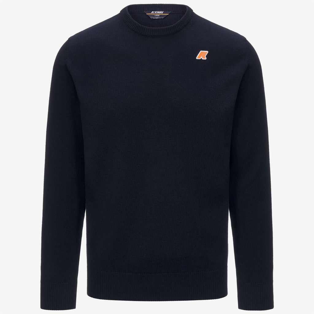 Knitwear_MAN_SEBASTIEN MIX COTTON GOLF_Pull Over_Blue Depth - Commercial 1