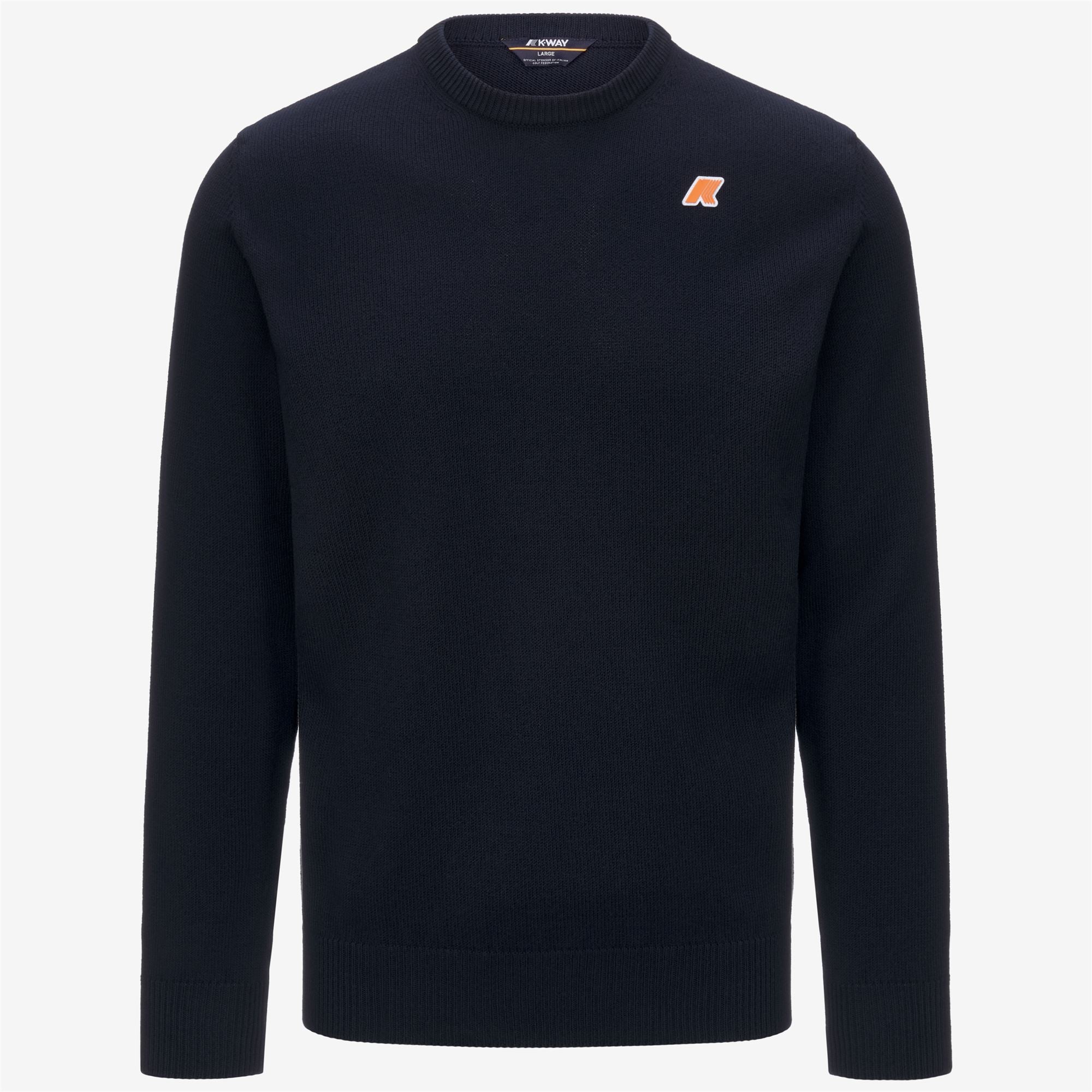 Knitwear_MAN_SEBASTIEN MIX COTTON GOLF_Pull Over_Blue Depth - Commercial 1