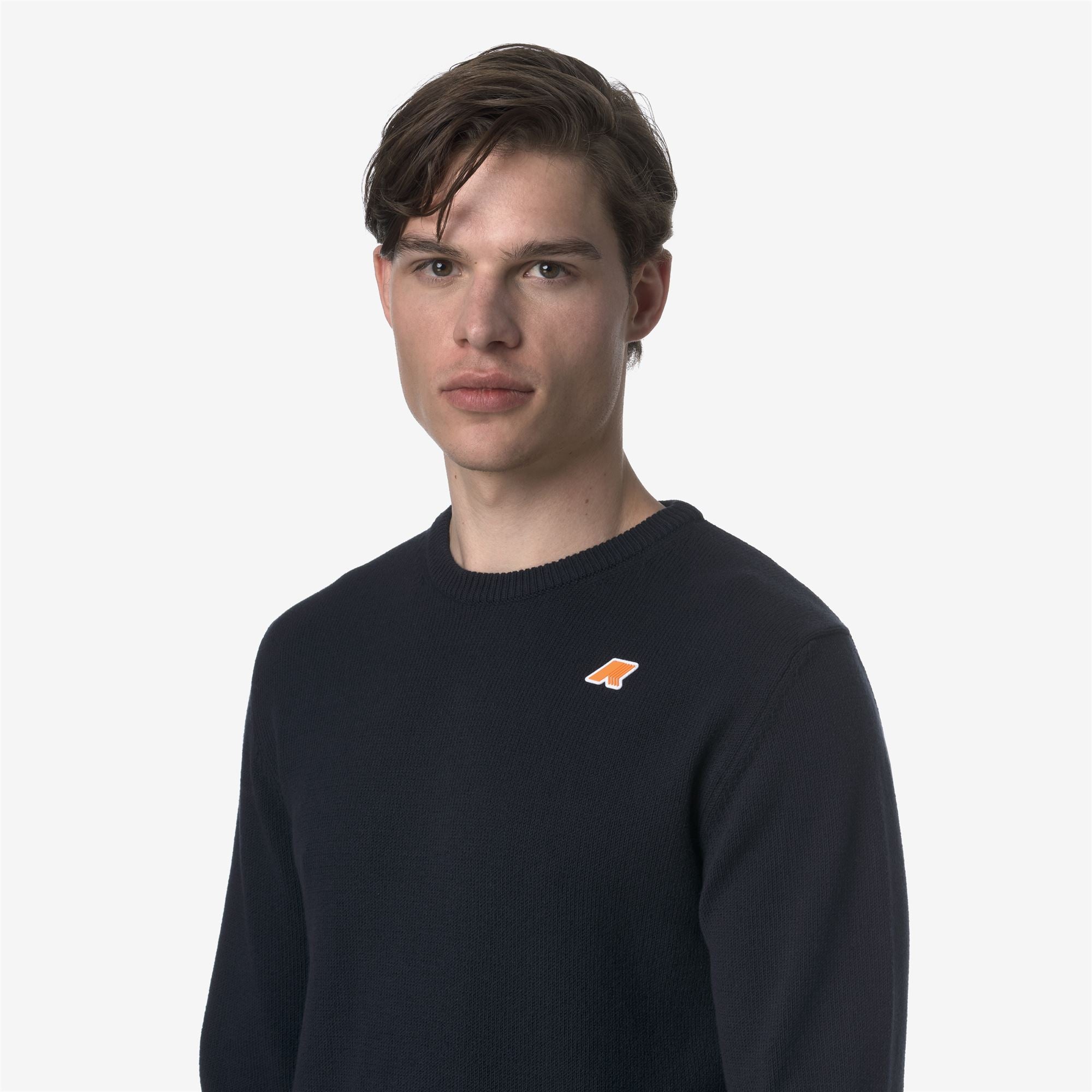 Knitwear_MAN_SEBASTIEN MIX COTTON GOLF_Pull Over_Blue Depth - Commercial 7