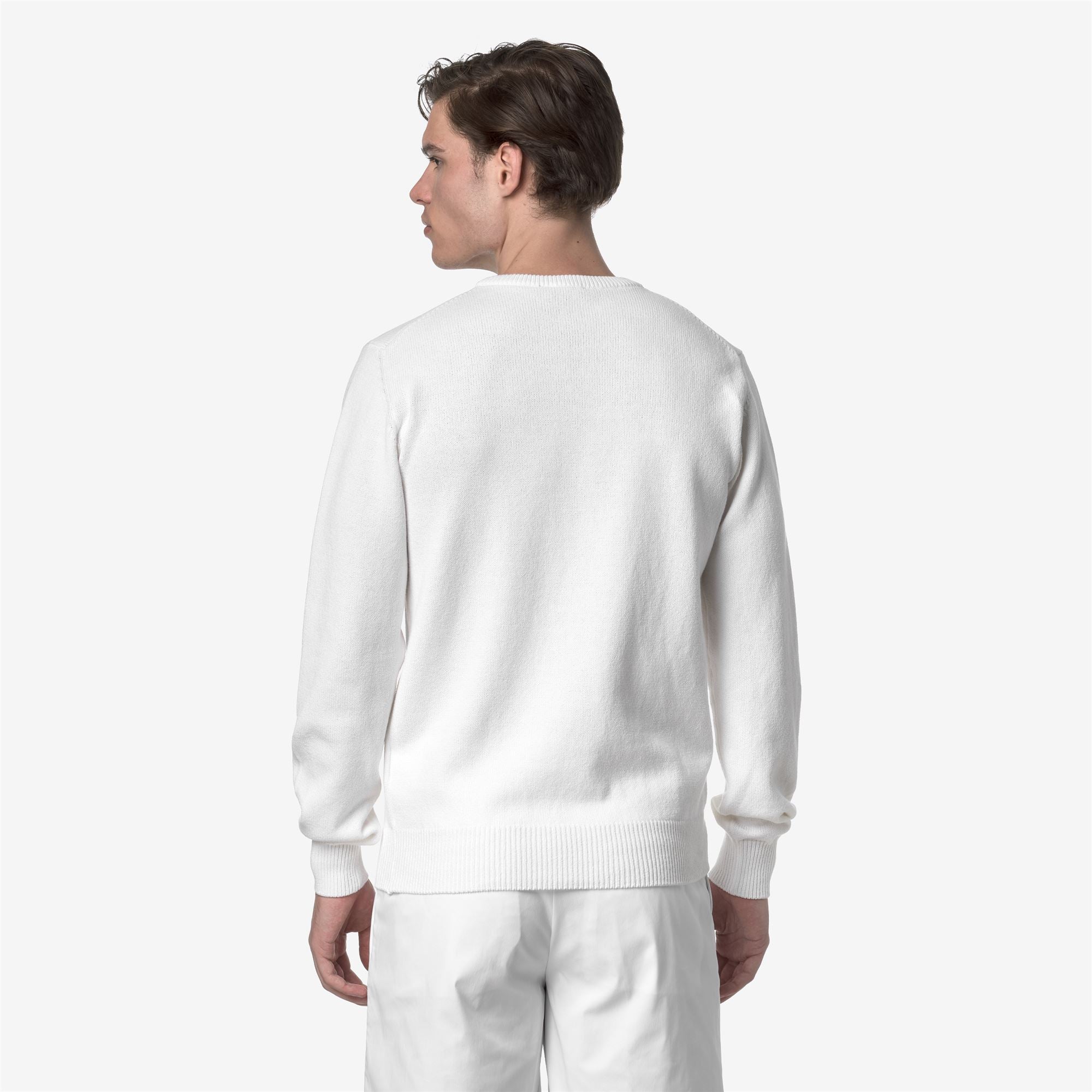 Knitwear_MAN_SEBASTIEN MIX COTTON GOLF_Pull Over_White Bright - Commercial 6