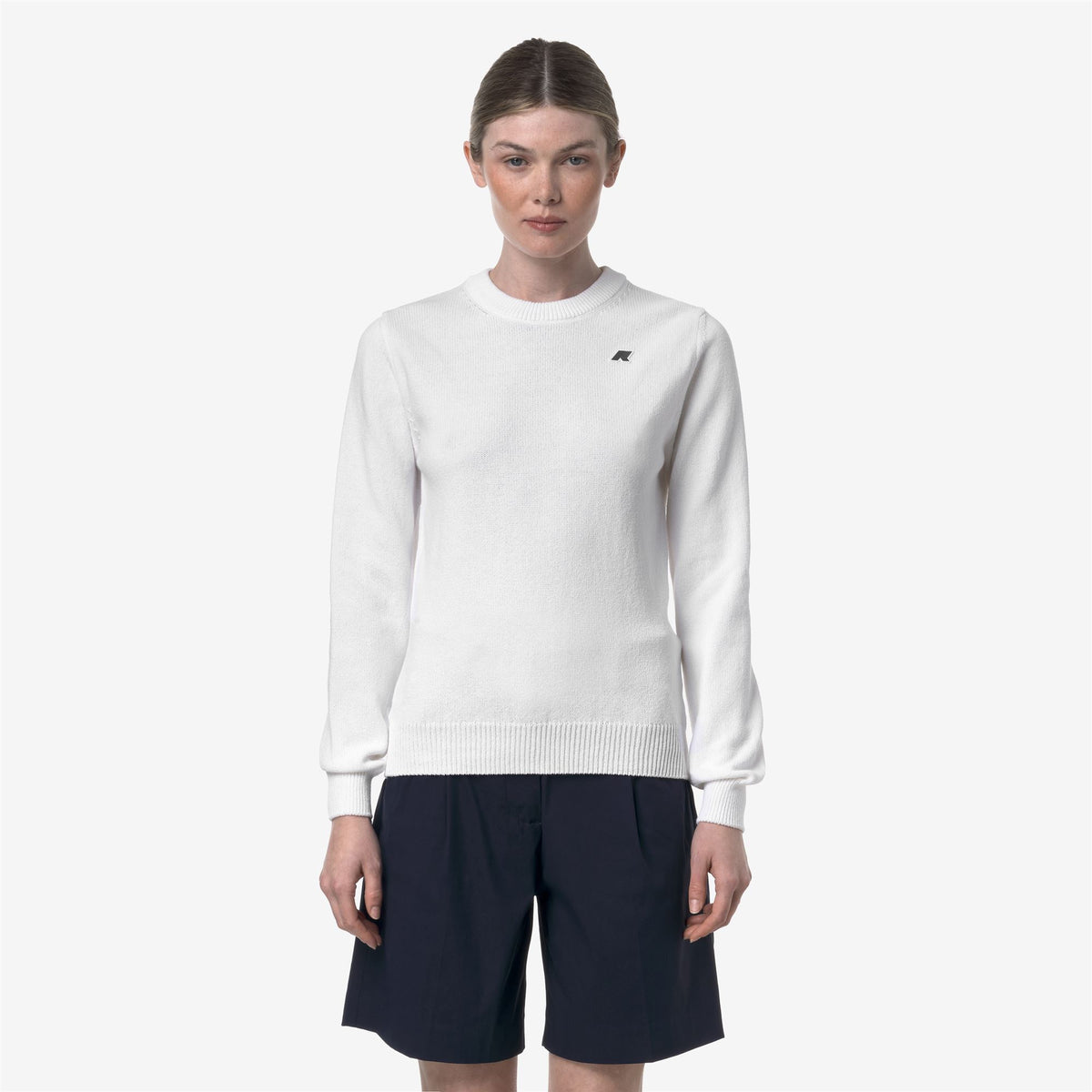 Knitwear_Woman_ABBIS MIX COTTON GOLF_Pull Over_White - Commercial 4